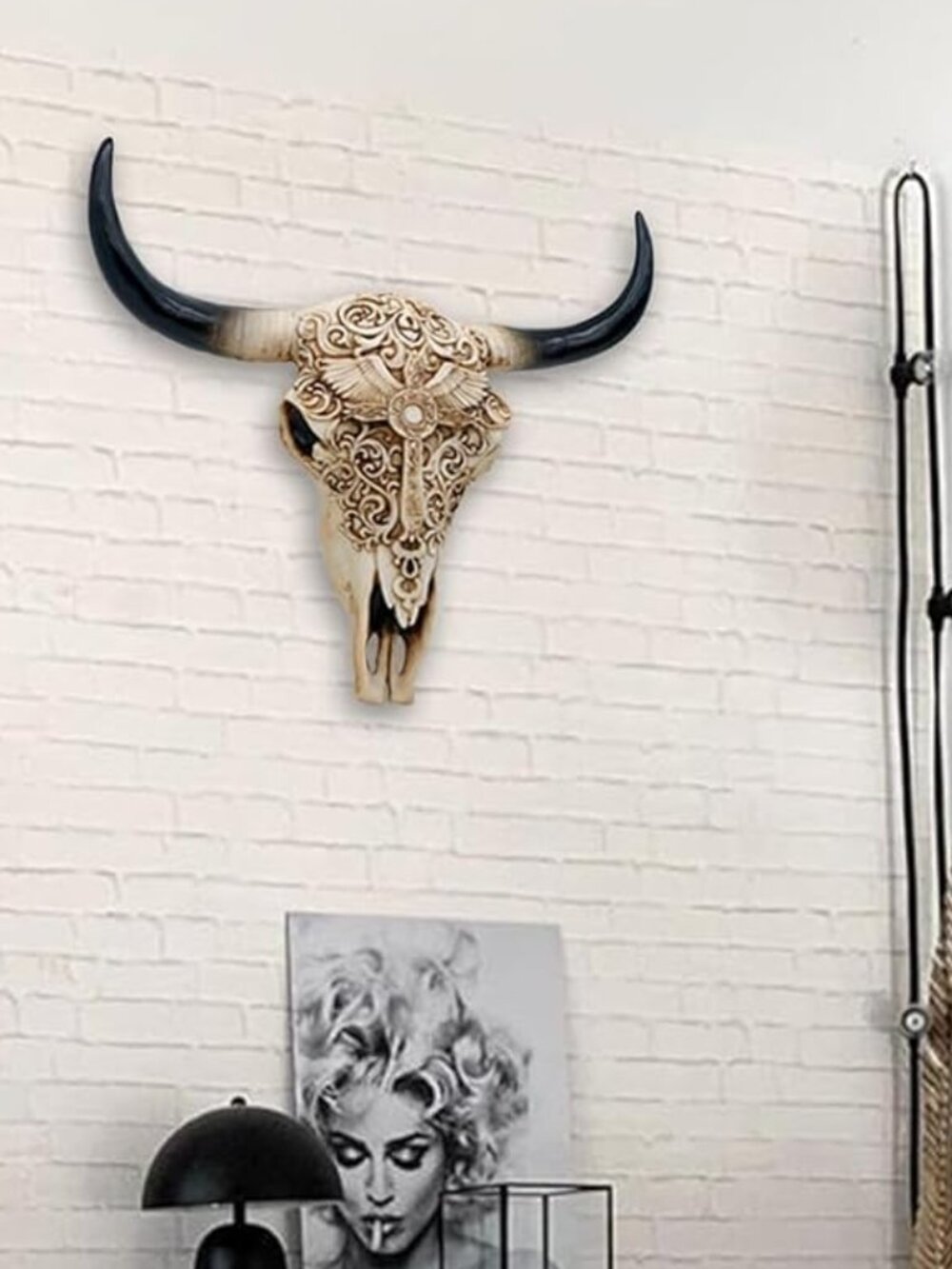 Western Cow Skull Wall-Decor 12.2”Long